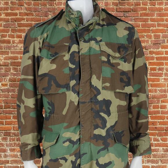 80s Camo Military Jacket S: Urban-Ready, Tactical Trend - Picture 3 of 7